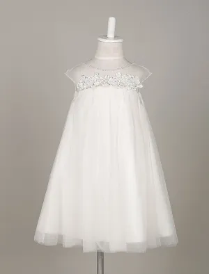 Boho Tulle Lace Illusion A-line Toddler'S Dinner Swing Dress