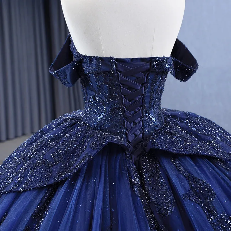 Gorgeous Ball Gown Sweetheart Off-the-shoulder Quinceanera Dresses Evening Party Dresses