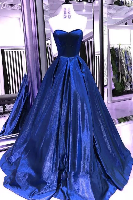 MACloth Strapless Sweetheart Ball Gown Prom Dress Burgundy Formal Evening Gown