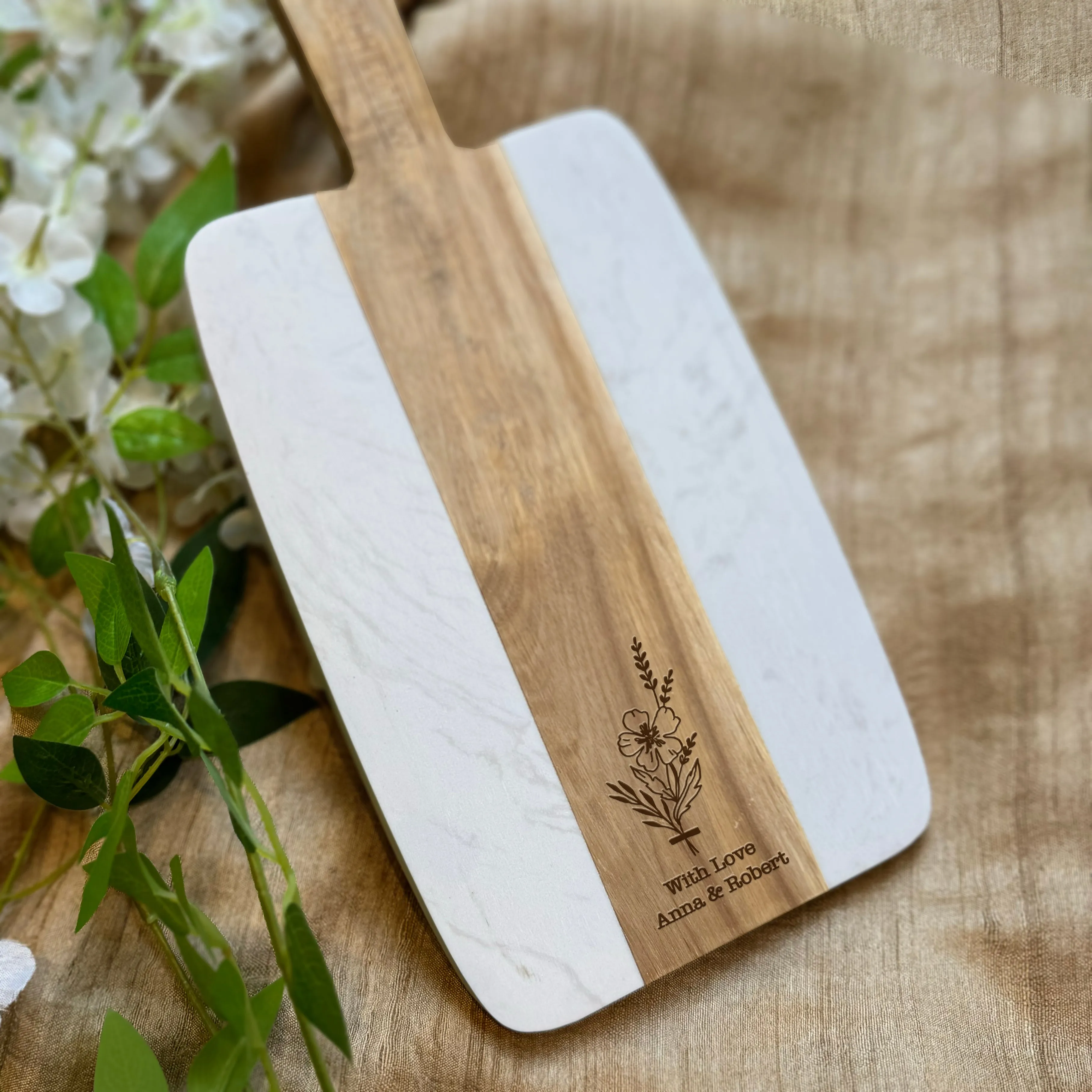 Personalized CheeseBoard Wedding Gift for the Couple